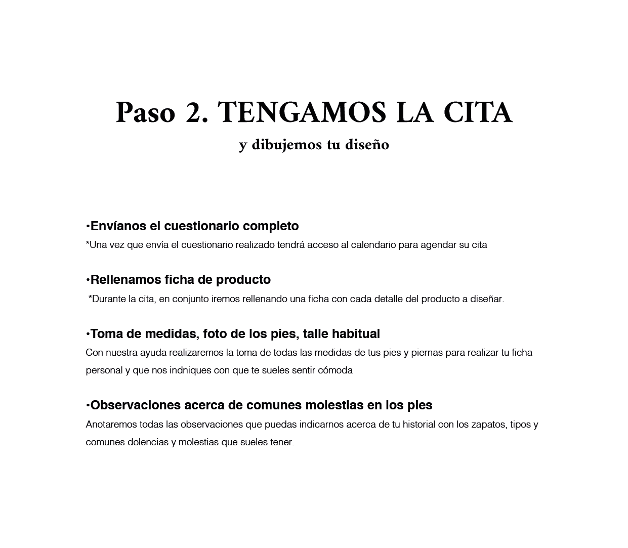 14. Paso 2. Tengamos la cita para diseñar tus zapatos drid studio 